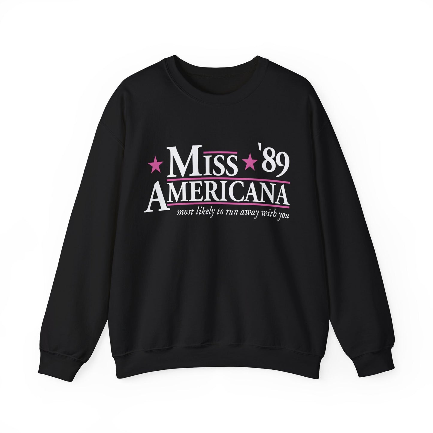 Miss Americana Gildan Crew Election Shirt 2024 Presidential Election Campaign Funny Campaign Shirt Tswift Swiftie Gift Swift For President