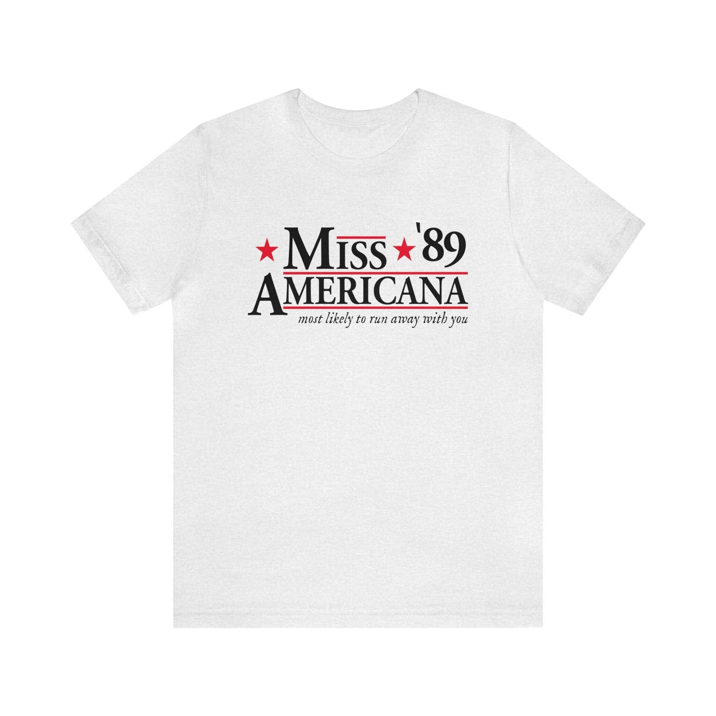 Miss Americana Bella Canvas Election Shirt 2024 Presidential Election Campaign Funny Campaign Shirt Tswift Swiftie Gift Swift For President