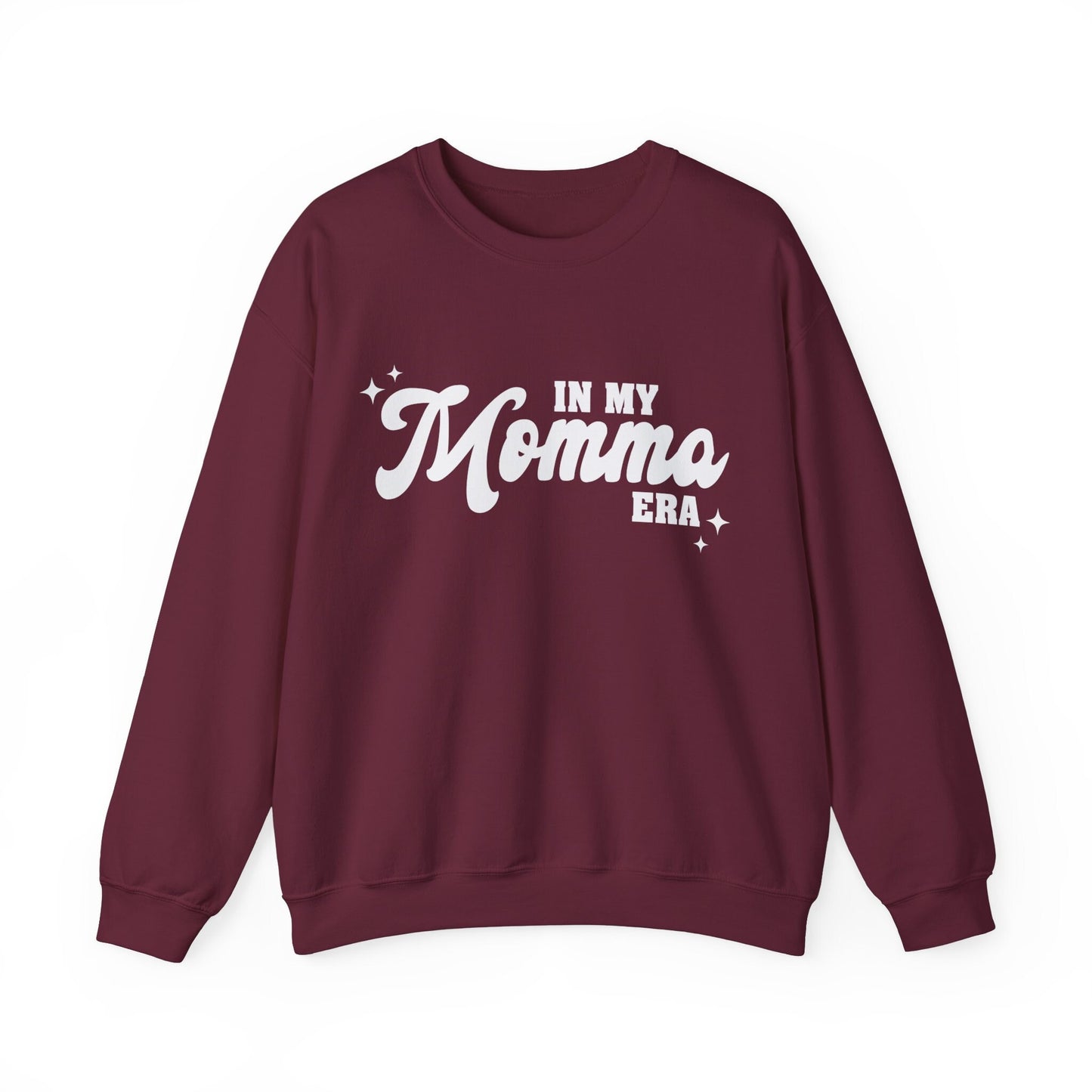 In My Momma Era Gildan Crewneck Retro Momma Sweatshirt Swiftie Momma Gift For Mom Mother's Day Sweatshirt Pregnancy Announcement Gift