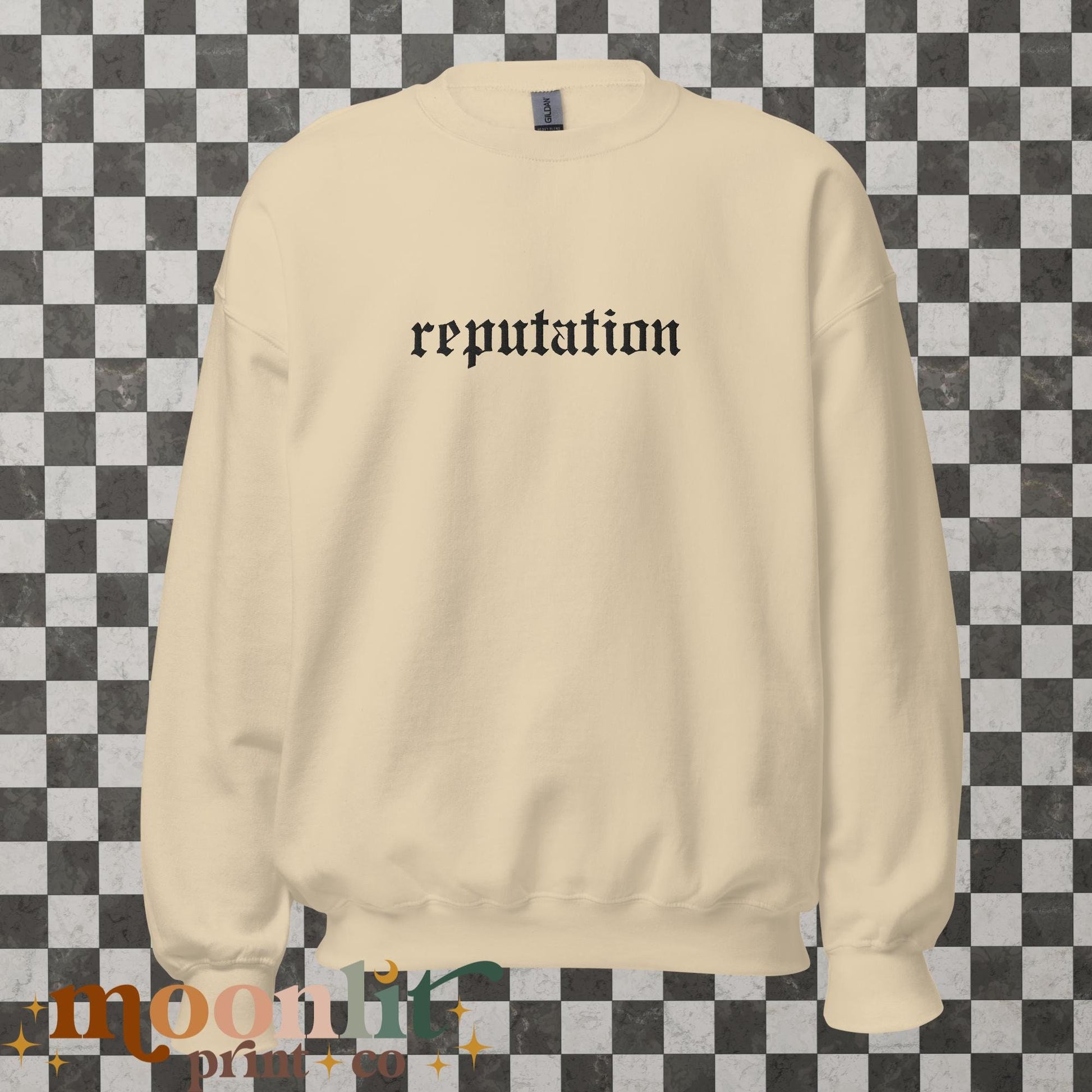 Reputation EMBROIDERED Gildan Crewneck Swiftie Sweatshirt Gift For Her Tswift Fan Merch Gift For Swiftie