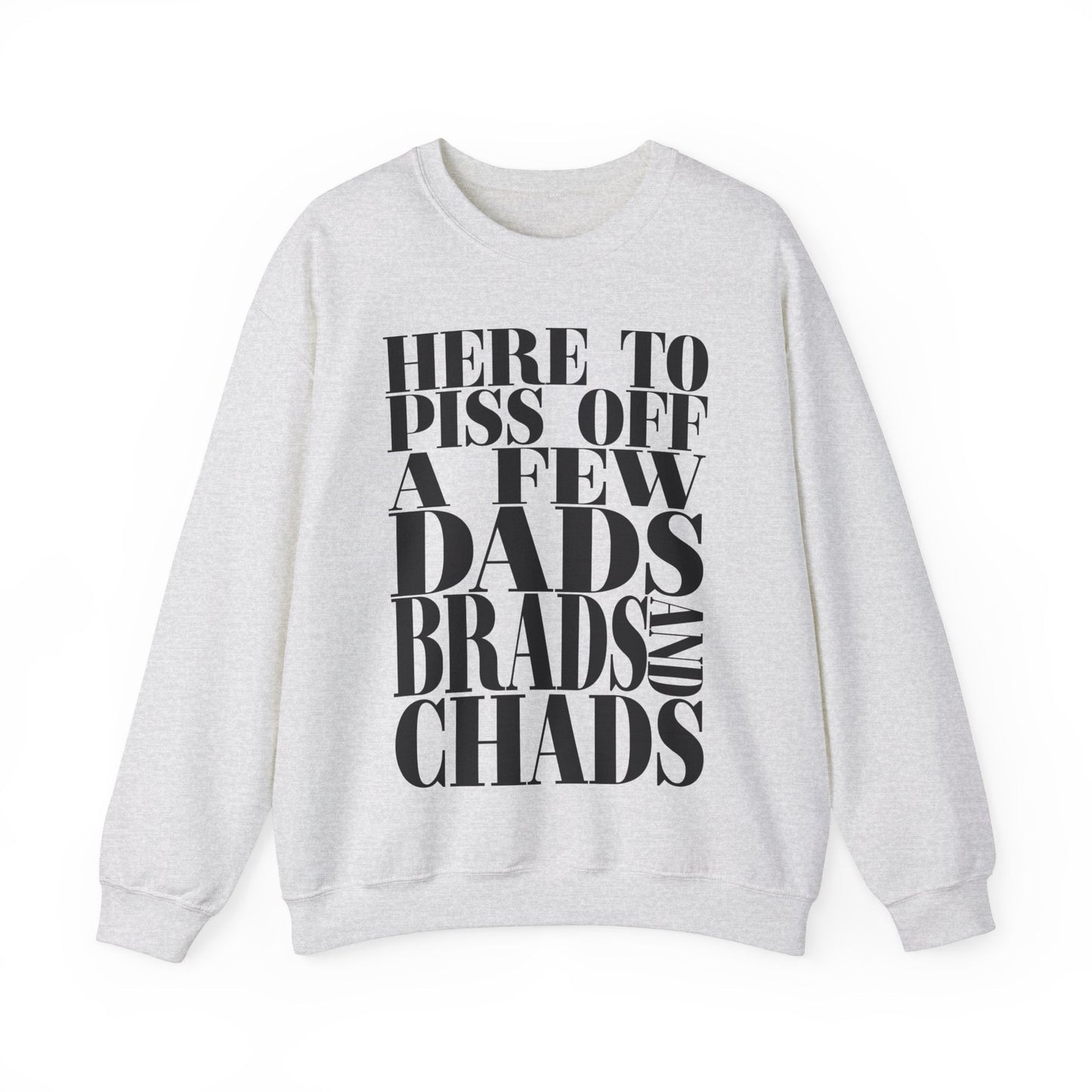 Dads, Brads, and Chads Gildan Crewneck Tee Funny Meme Tee Swiftie Tswift Tshirt Swiftmas Funny Gift For Her Funny Tshirt Football Era Shirt