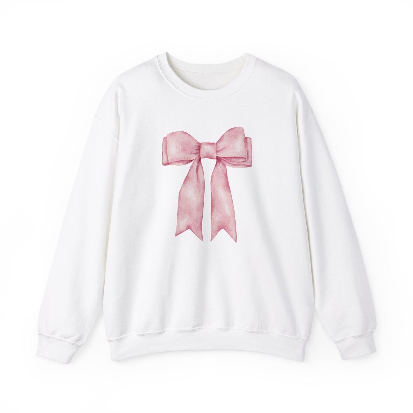 Pink Bow Sweatshirt Coquette Aesthetic Trendy Bow Crewneck Cute Coquette Top Trendy Y2K Shirt Gift For Her Coquette Clothing Aesthetic Shirt