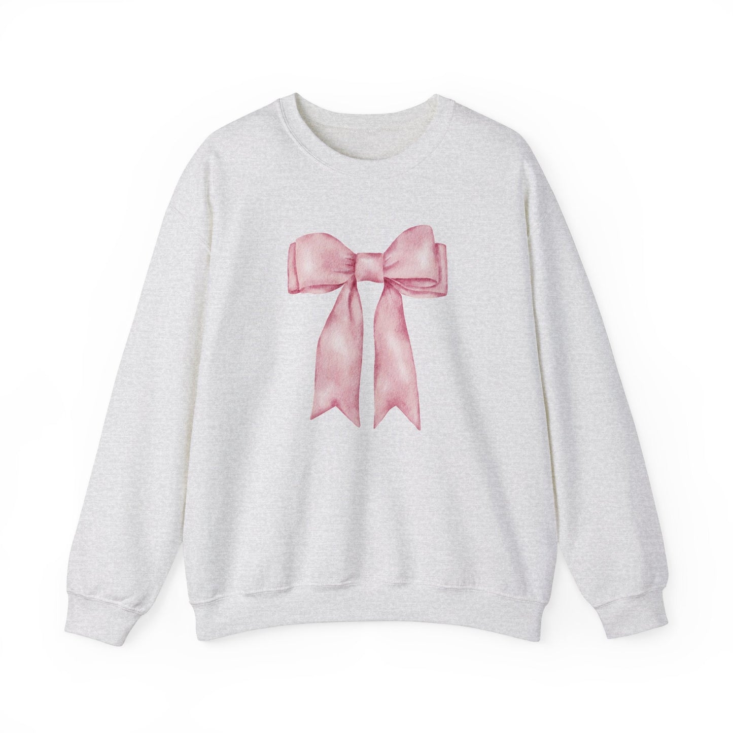 Pink Bow Sweatshirt Coquette Aesthetic Trendy Bow Crewneck Cute Coquette Top Trendy Y2K Shirt Gift For Her Coquette Clothing Aesthetic Shirt