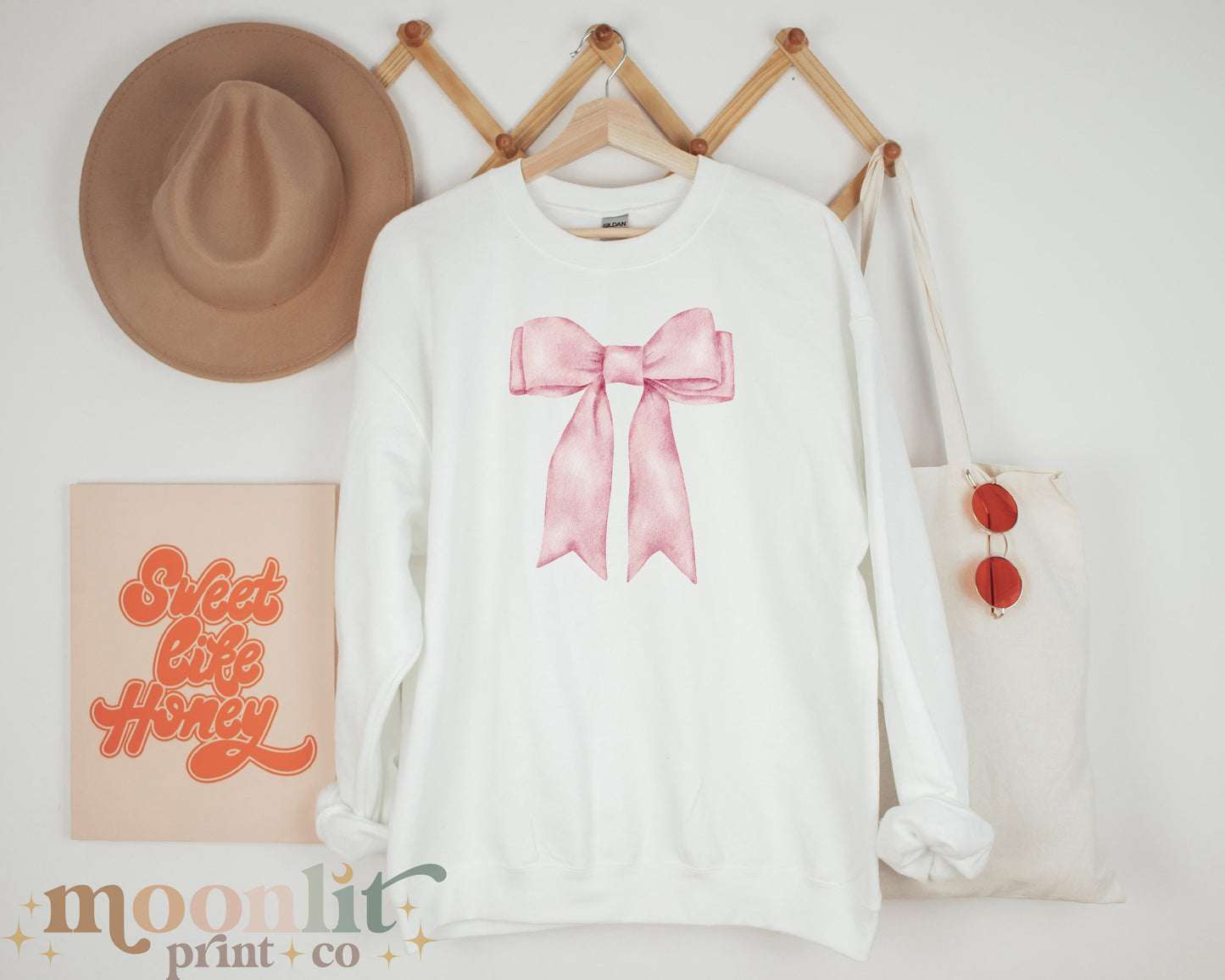 Pink Bow Sweatshirt Coquette Aesthetic Trendy Bow Crewneck Cute Coquette Top Trendy Y2K Shirt Gift For Her Coquette Clothing Aesthetic Shirt