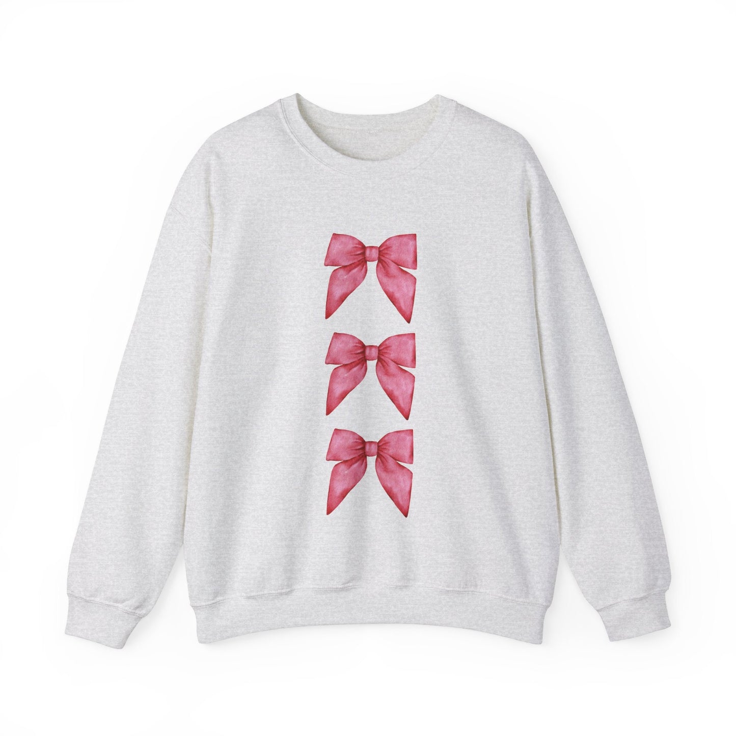 Pink Bow Sweatshirt Coquette Aesthetic Trendy Bow Crewneck Cute Coquette Top Trendy Y2K Shirt Gift For Her Coquette Clothing Aesthetic Shirt