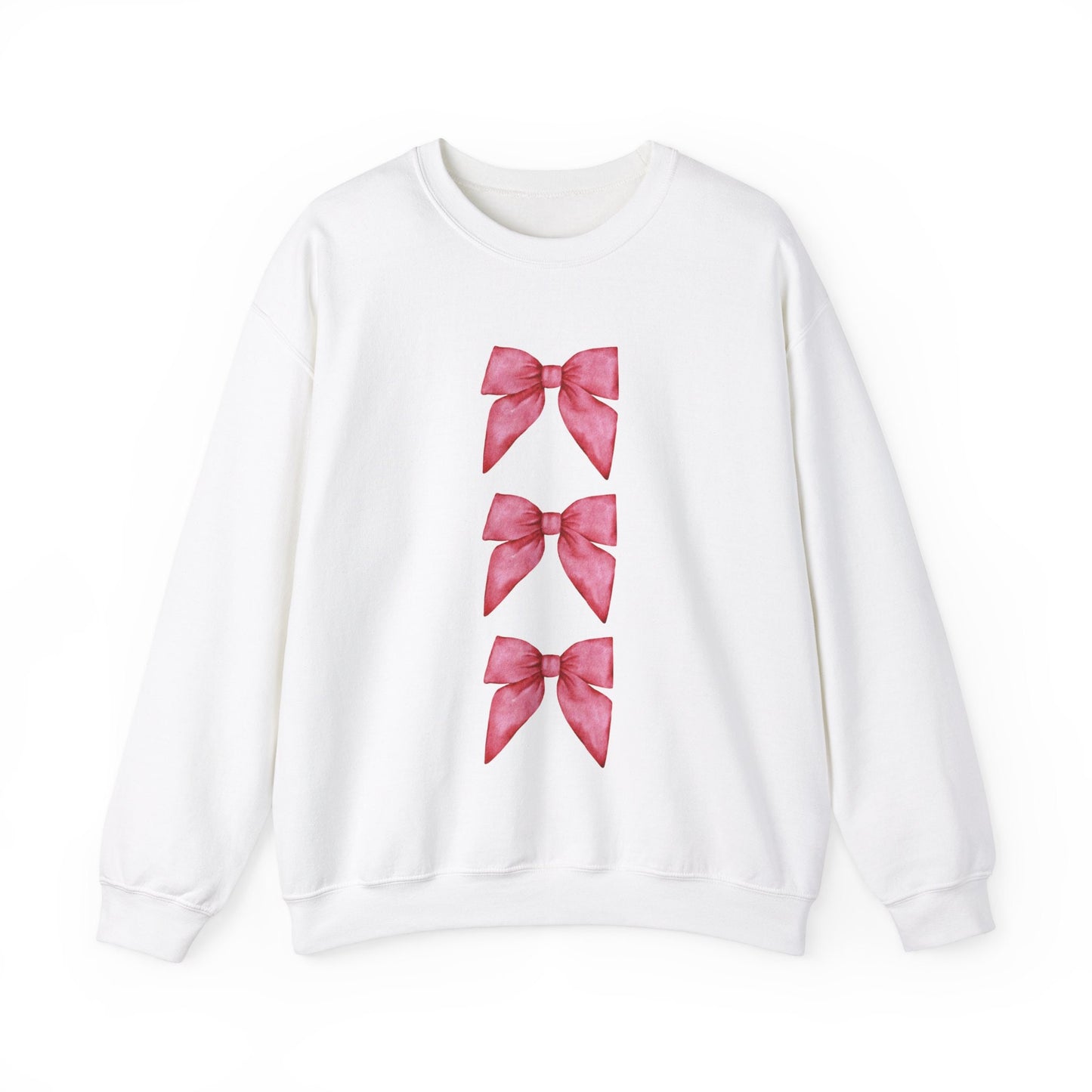 Pink Bow Sweatshirt Coquette Aesthetic Trendy Bow Crewneck Cute Coquette Top Trendy Y2K Shirt Gift For Her Coquette Clothing Aesthetic Shirt