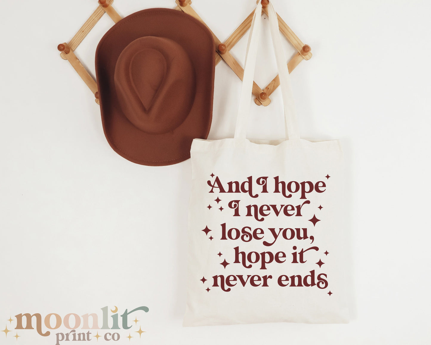 And I Hope I Never Lose You Cotton Tote Bag