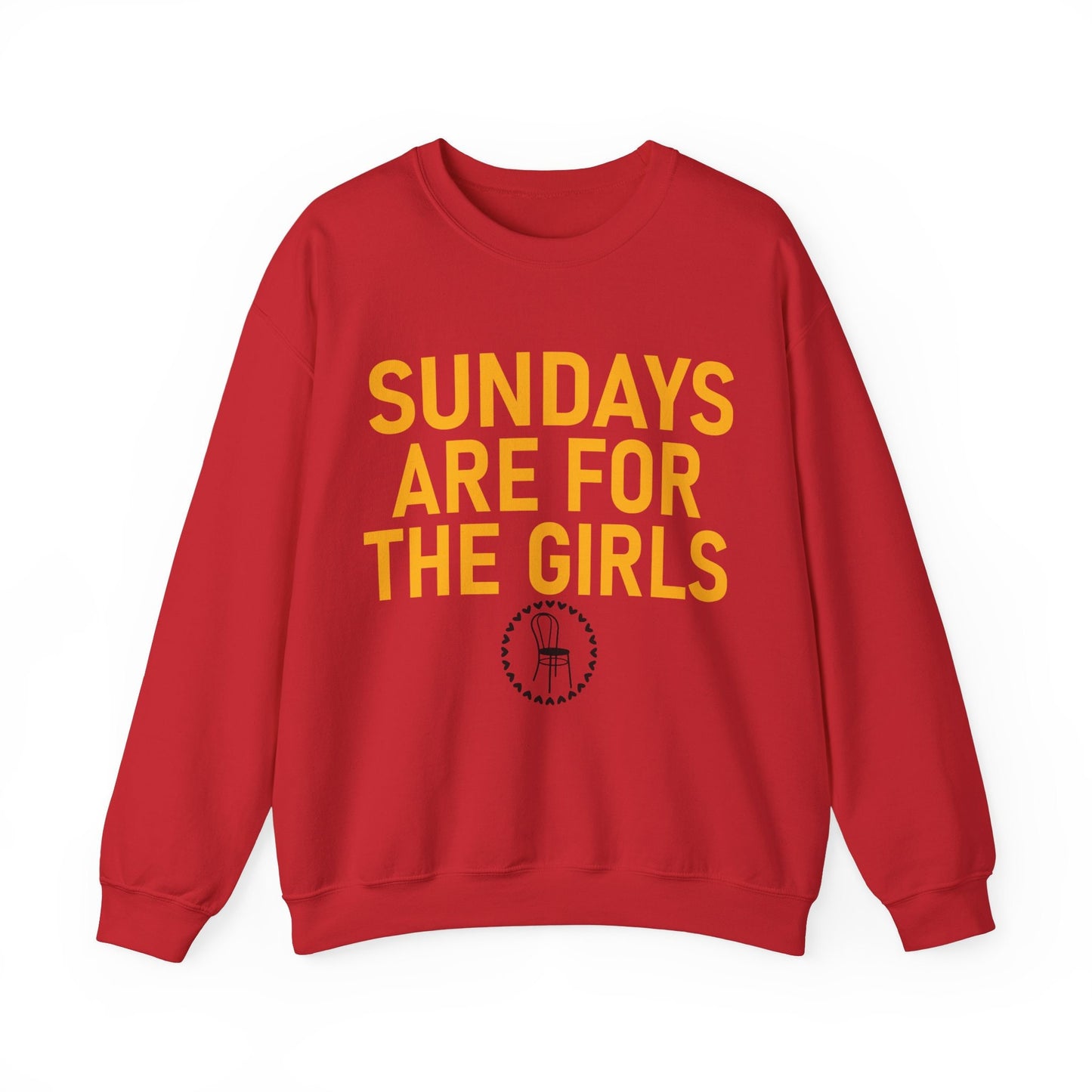 Sundays Are For The Girls Gildan Crewneck Funny Swiftie Vigilante Shit Chair Football Sports Game Day Shirt Gift For Swiftie Tswift Fangirl