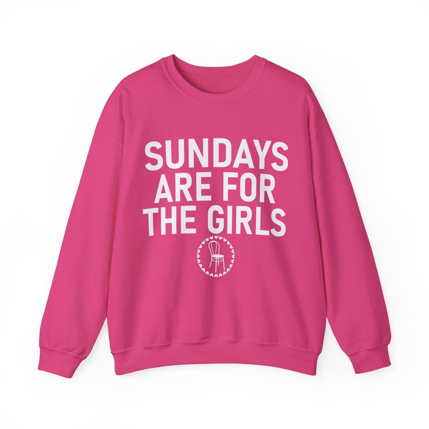 Sundays Are For The Girls Gildan Crewneck Funny Swiftie Vigilante Shit Chair Football Sports Game Day Shirt Gift For Swiftie Tswift Fangirl