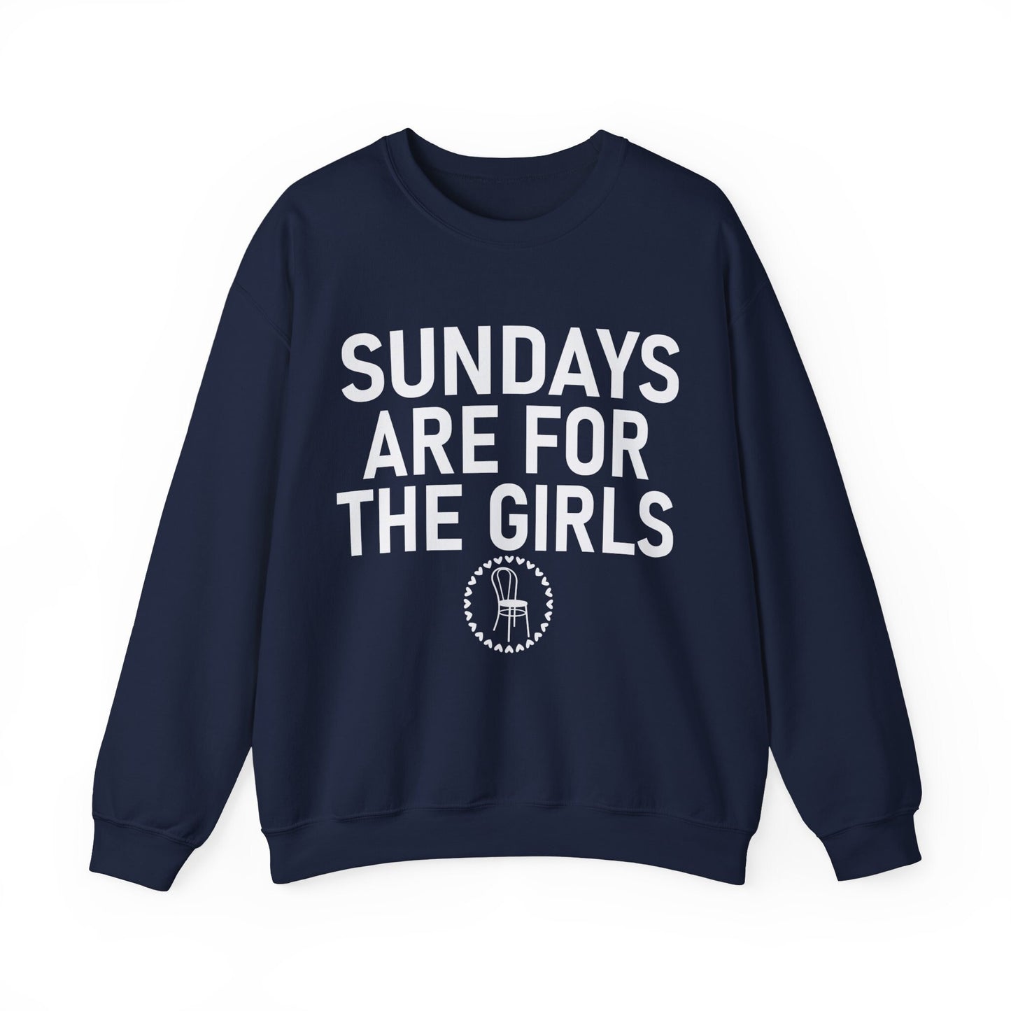 Sundays Are For The Girls Gildan Crewneck Funny Swiftie Vigilante Shit Chair Football Sports Game Day Shirt Gift For Swiftie Tswift Fangirl