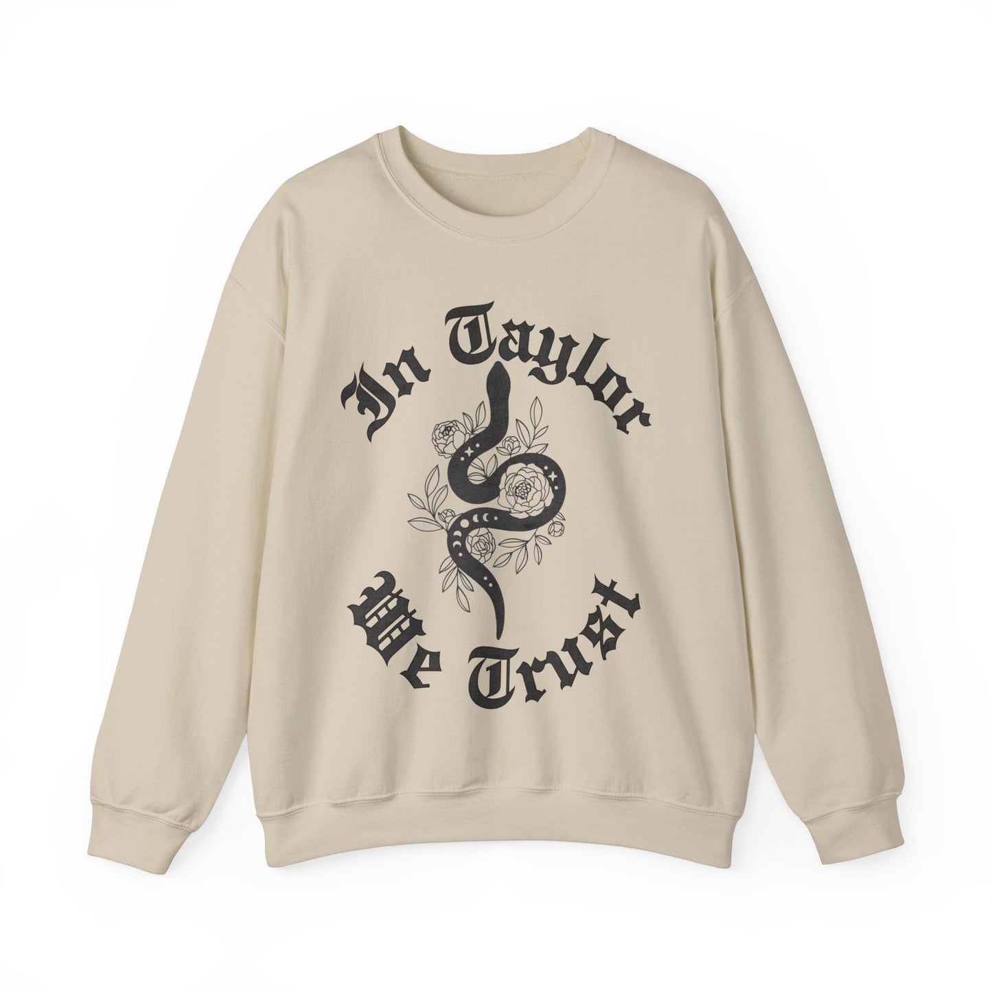 In Taylor We Trust Gildan Crewneck Trendy Sweatshirt Reputation Album Snake Shirt In My Rep Era Swiftie Sweatshirt Gift For Her Swiftie Gift