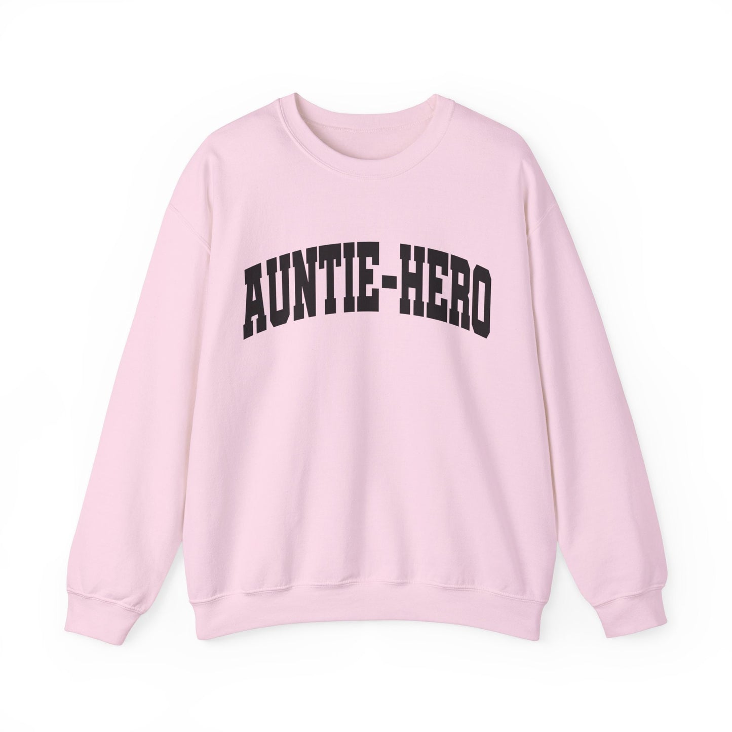 Auntie Hero Gildan Crewneck Funny Anti-Hero Sweatshirt