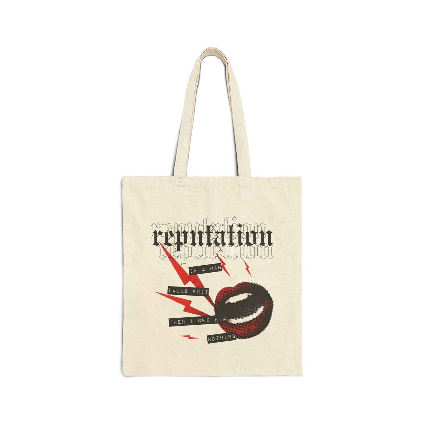 If A Man Talks Shit Reputation Album Canvas Cotton Tote Bag Trendy Tote Bag For Her Swiftie Gift Reusable Tote Bag Feminism Tote Bag