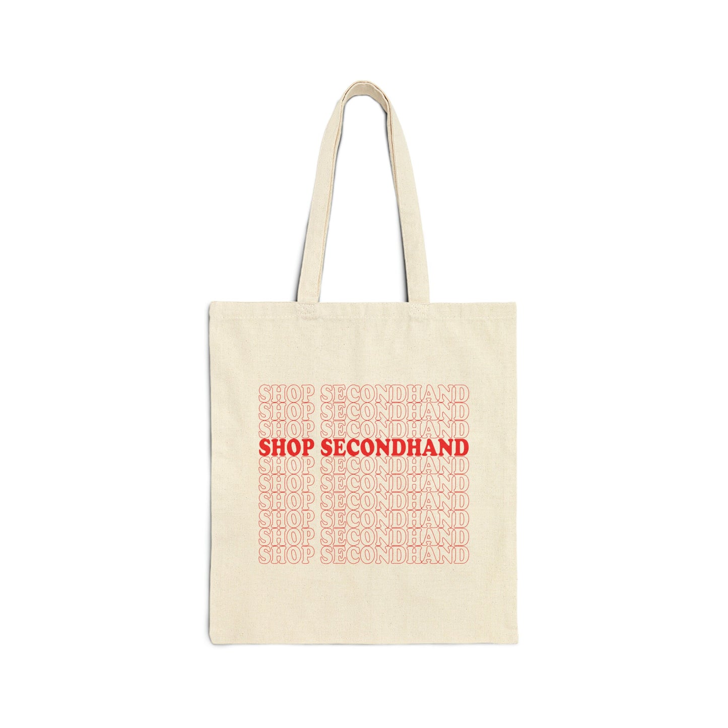 Shop Secondhand Classic Thank You Style Canvas Tote Bag Funny Tote Bag Gift For Her Reusable Tote Bag Trendy Graphic Tote Shop Secondhand