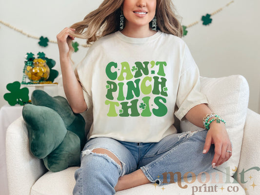 Retro St Patty's Day Comfort Colors Shirt, Can't Pinch This, Vintage St Patrick's Day Shirt, Day Drinking Shirt, Retro Shirt, Lucky Shirt