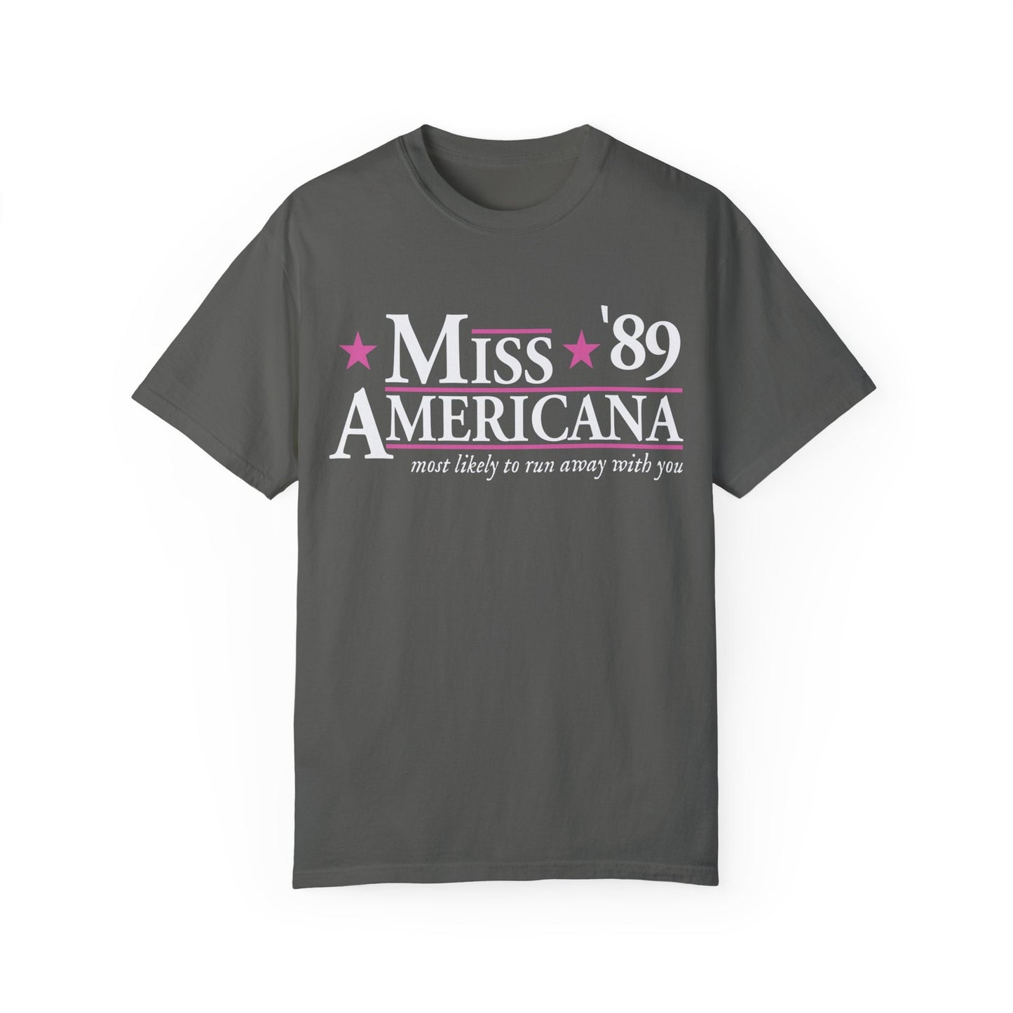 Miss Americana Comfort Color Election Shirt 2024 Presidential Election Campaign Funny Campaign Shirt Tswift Swiftie Gift Swift For President