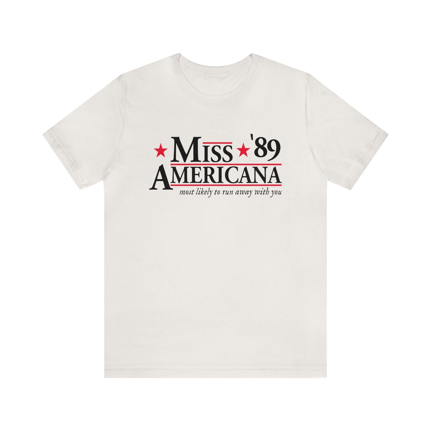 Miss Americana Bella Canvas Election Shirt 2024 Presidential Election Campaign Funny Campaign Shirt Tswift Swiftie Gift Swift For President