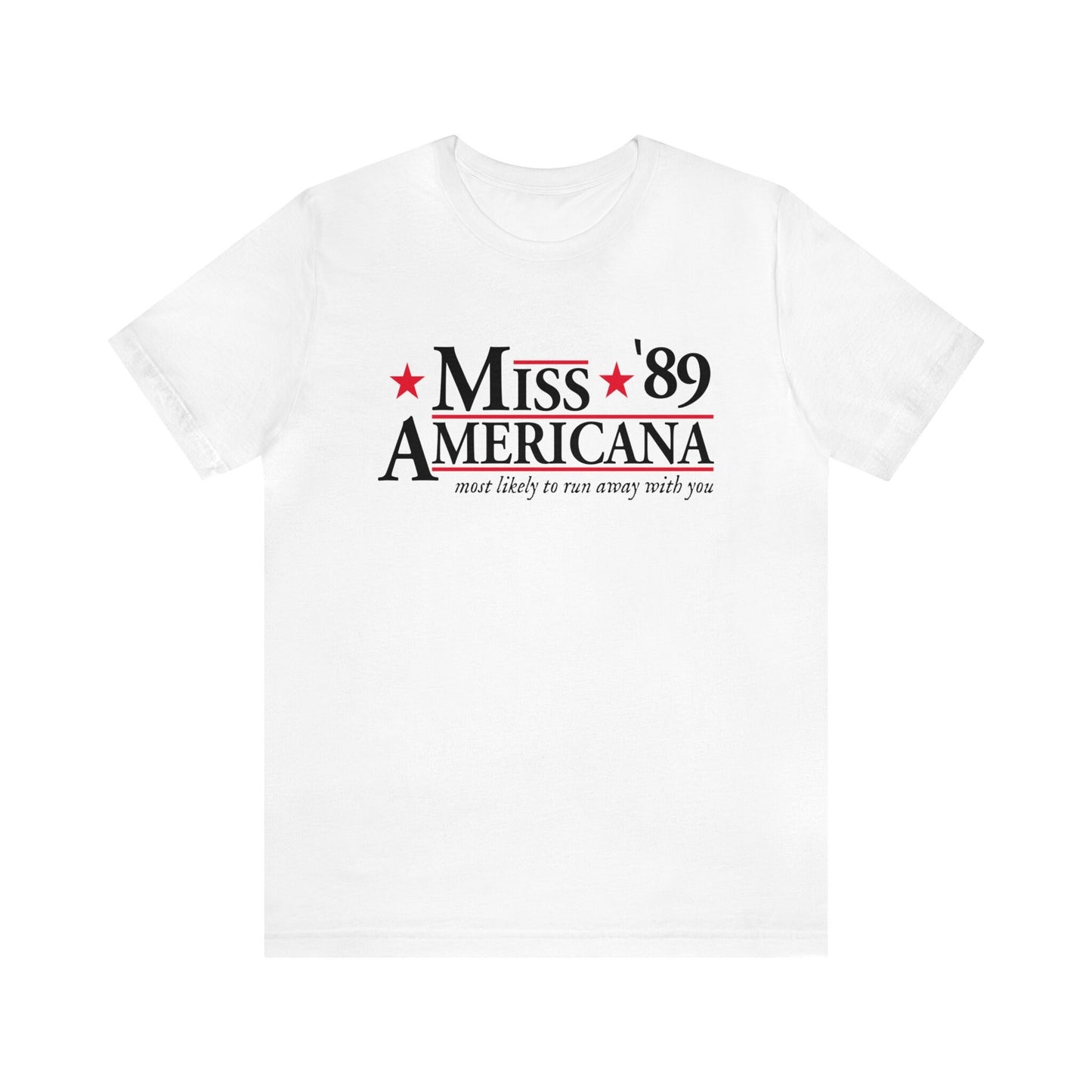 Miss Americana Bella Canvas Election Shirt 2024 Presidential Election Campaign Funny Campaign Shirt Tswift Swiftie Gift Swift For President