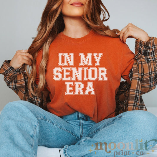 In My Senior Era Comfort Colors Graduation Gift Class Of 2024 Senior Shirt Senior 2024 High School Graduation Gift Back To School Shirt Grad