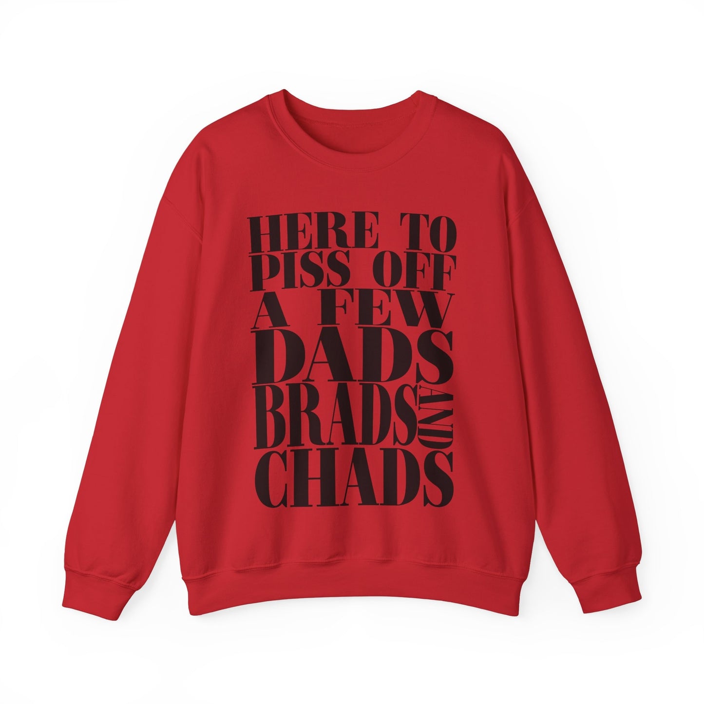 Dads, Brads, and Chads Gildan Crewneck Tee Funny Meme Tee Swiftie Tswift Tshirt Swiftmas Funny Gift For Her Funny Tshirt Football Era Shirt