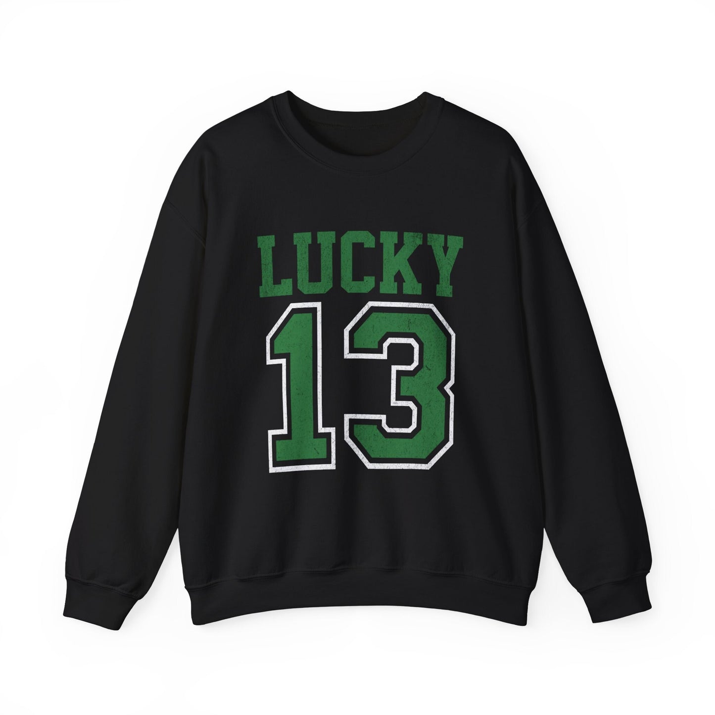 Lucky 13 Gildan Crewneck St Patty's Day Sweatshirt Saint Patrick's Day Shirt Swiftie Gift Irish Sweatshirt St Paddy's Shirt Gift For Her Tee