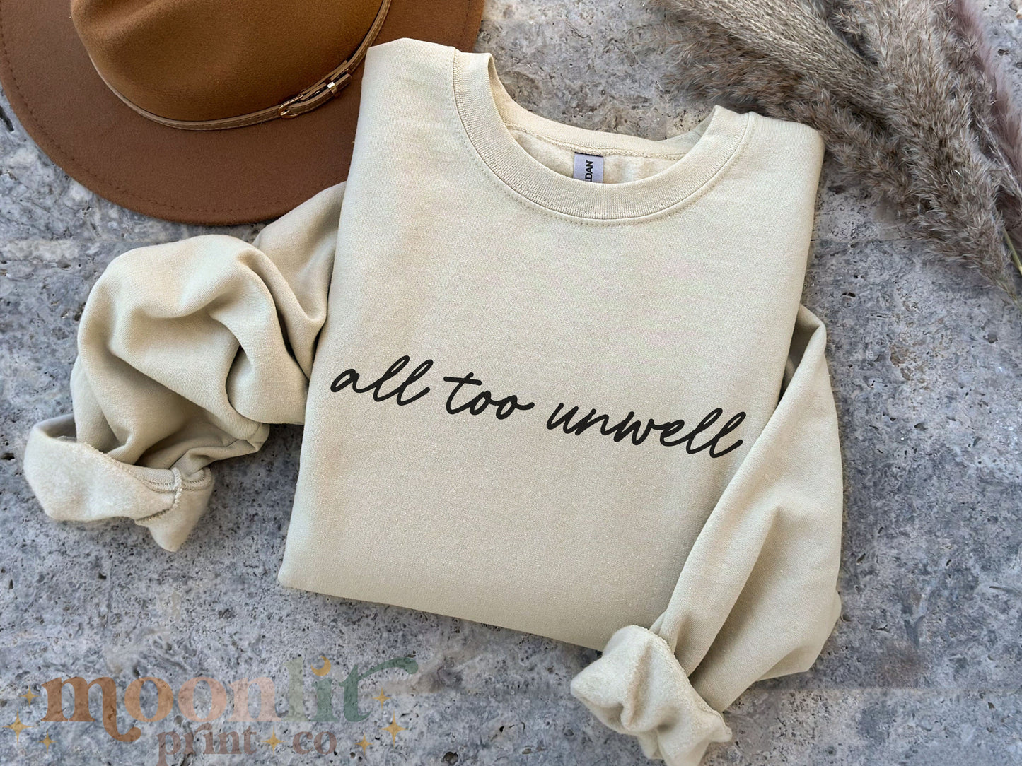 All Too Well All Too Unwell Swiftie Gildan Crewneck