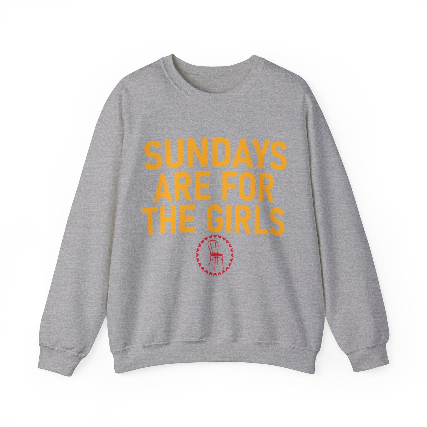 Sundays Are For The Girls Gildan Crewneck Funny Swiftie Vigilante Shit Chair Football Sports Game Day Shirt Gift For Swiftie Tswift Fangirl