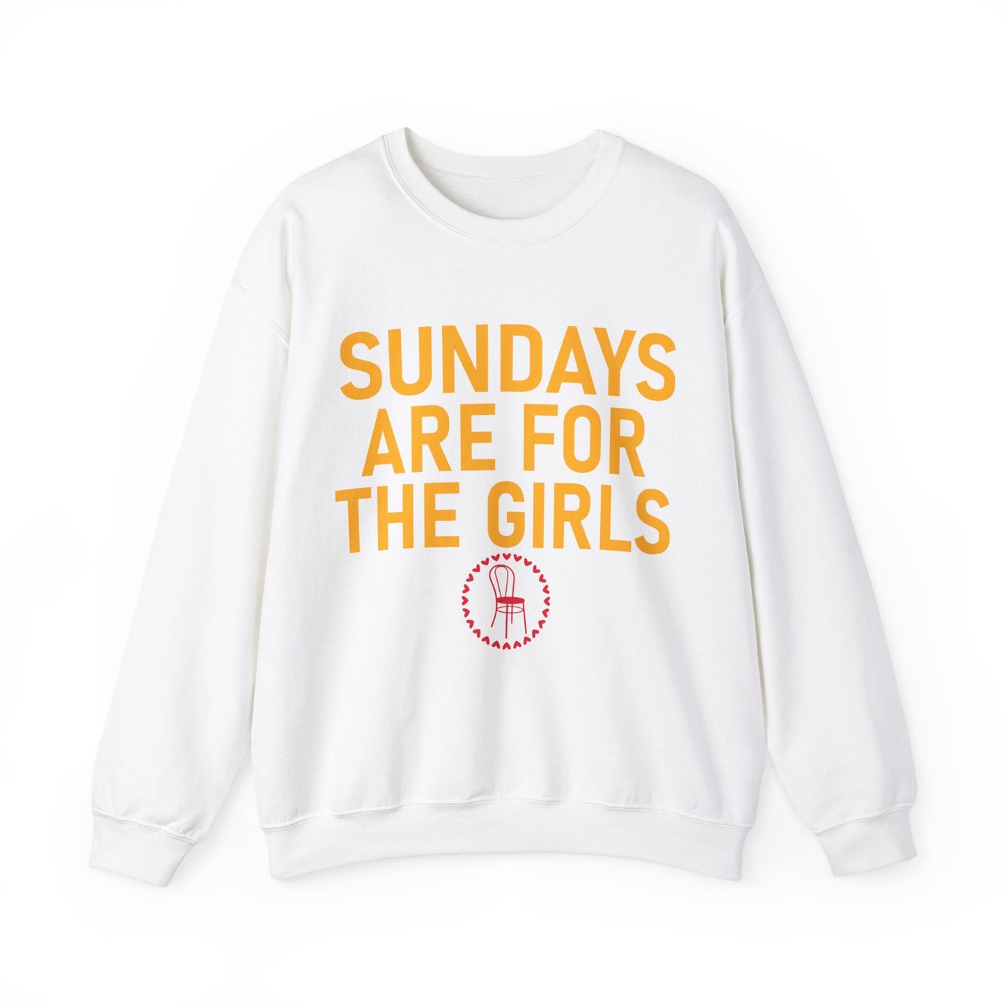 Sundays Are For The Girls Gildan Crewneck Funny Swiftie Vigilante Shit Chair Football Sports Game Day Shirt Gift For Swiftie Tswift Fangirl