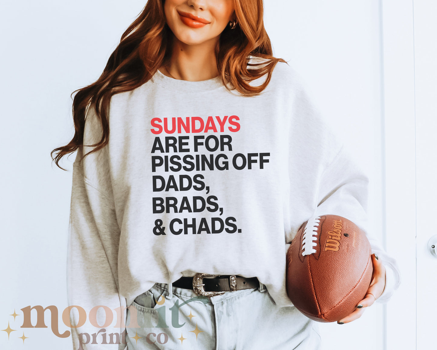 Sundays Are For Dads, Brads, and Chads Football Sunday Sweatshirt Swiftie Football Tee Tswift Funny Tee In My Football Era Merry Swiftmas