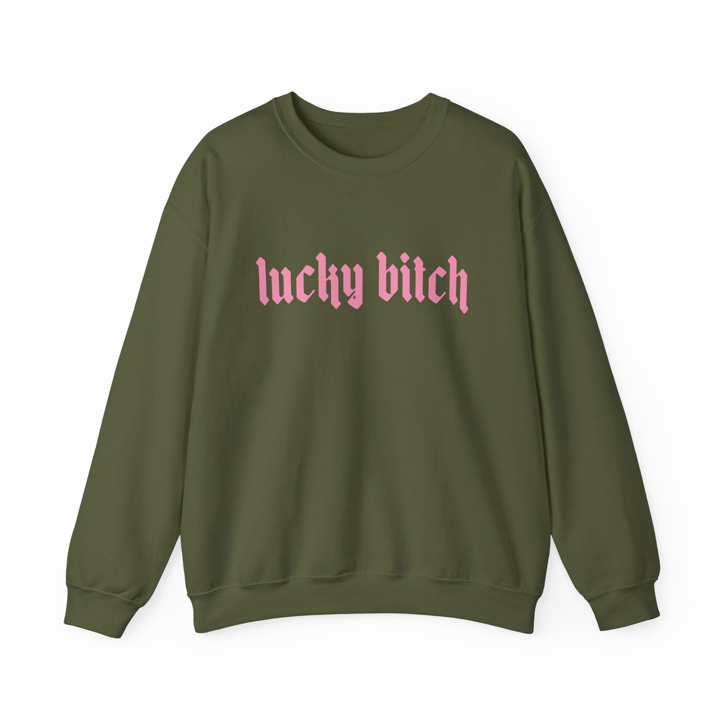 Lucky Bitch Gildan Crewneck St Patrick's Day Shirt Lucky Girl Shirt Sweatshirt For St Paddy's Shenanigans Shirt Funny St Patrick's Shirt