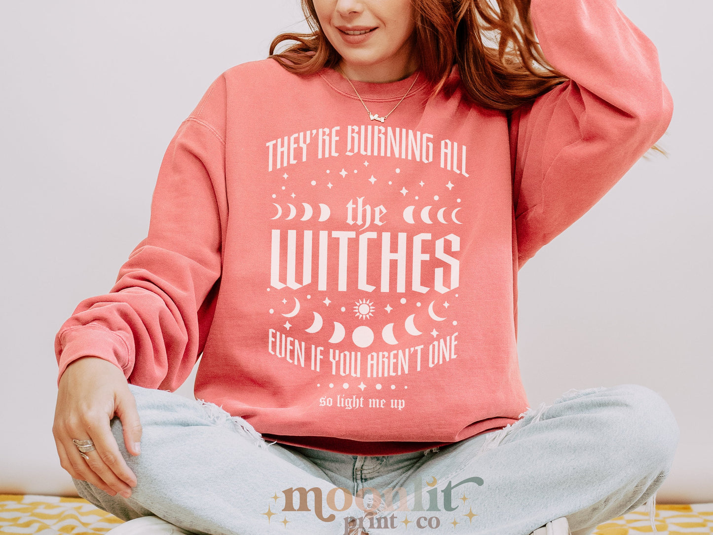 They're Burning All The Witches Even If You Aren't One Comfort Colors In My Rep Era Reputation Shirt Swiftie Gift Tswift Fangirl Sweatshirt