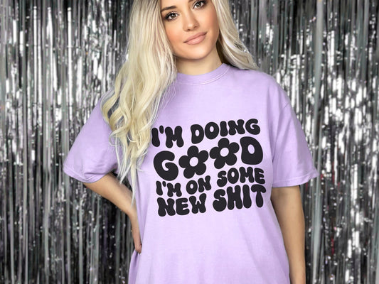 I'm Doing Good I'm On Some New Shit Comfort Colors, The 1, Swiftie Fangirl, Folklore Album, Gift For Swiftie, Gift For Her, Swiftie Shirt