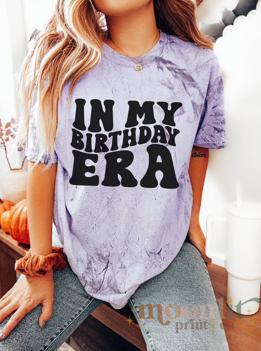 In My Birthday Era Comfort Colors Color Blast, Birthday Gift for Her, Birthday Shirt for Women, Tie Dye Shirt, Best Friend Gift for Birthday